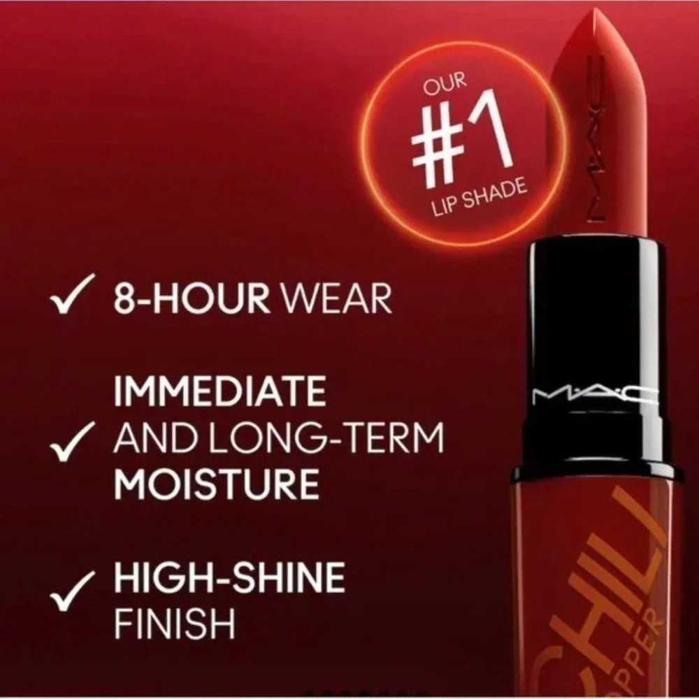 MAC Lustreglass Lipstick in Chili Popper